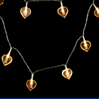 

Gobestart 10LED Battery Box Loving Heart Garden Christmas Bulb String