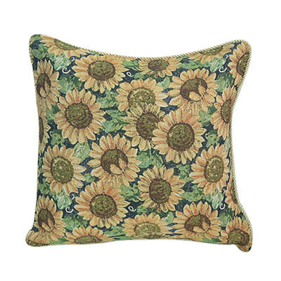 

Sunflower Floral Pillow Cases Size 4545CM Pillow Covers Protector For Home Couch Sofa Bedroom Linen Material