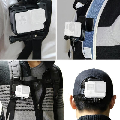 

PULUZ PU147 Backpack Clip Schoolbag Clap Mount Quick Release Hat Clips 360-degree Rotation Multifunctional Motion Camera Case Came
