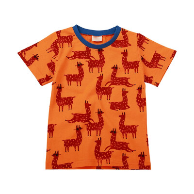 

Baby Clothes Kids Boys Girl Summer Cotton Cartoon Animal Print T-shirt Tops Blouse Short Sleeve Casual Tee Shirts Kids Clothes