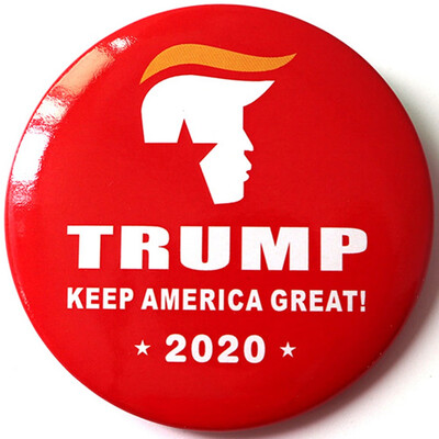 

1Pcs Donald Trump 2020 Enamel Pins Metal Badges For Clothes Decoration Jewelry Gifts