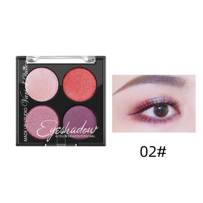 

High Pearl Eye Shadow 4 Colors Pearl Eye Shadow Eye Shadow Makeup Waterproof Multicolored Eye Shadow Plates