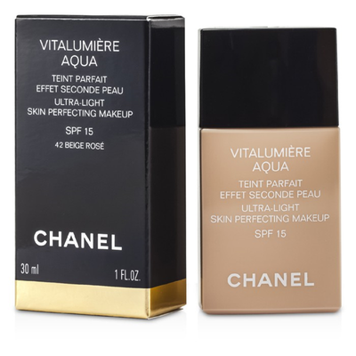

CHANEL - Vitalumiere Aqua Ultra Light Skin Perfecting Make Up SPF15 - 42 Beige Rose 30ml1oz