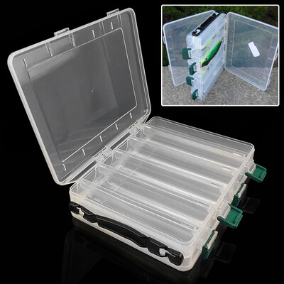 

Clear Double Sided Fishing Gear Lure Bait Hook Tackle Storage Box Tray Holder