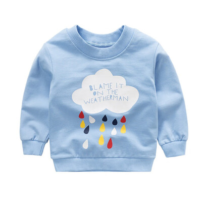 

Kids Baby Boys Girls Cotton Jumper Sweatshirt Casual Print O-Neck Long Sleeve Tops Clothing