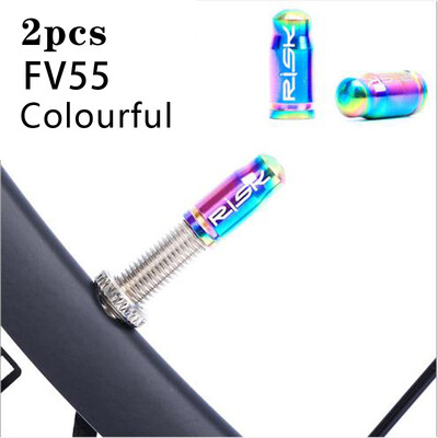 

RISK 2Pcs Bike Bicycle MTB Wheel Rim Tyre Stem Air Valve Cap Dust Cover Set