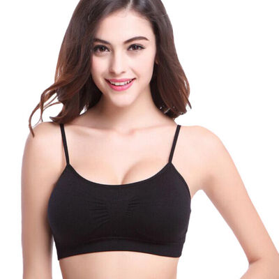 

Womens Sports Yoga Fitness Bras Wire Free Thin Padded Underwear Adjusted-Straps Casual Bra