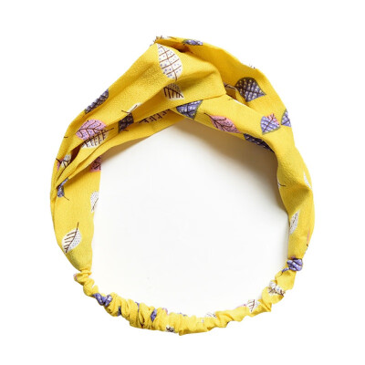 

Infant Baby Girl Elastic Headband headdress Chiffon Yoga Sports Headband Hair Band Fashion Twisted Knotted Headband