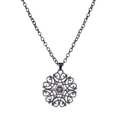 

European Hollow Flower Long Necklace Sweater Chain Necklaces