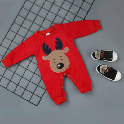 

Newborn Baby Boy Girl Merry Christmas Romper Bodysuit One-pieces Outfits Clothes