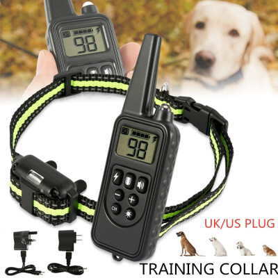 

USUK PLUG Pet Dog Training Collar Rechargeable Control Shock