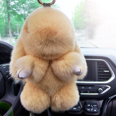 

Bunny Rex Rabbit Fur Bag Handbag Keychain Pom Doll Ball Key Chain Ring Pendant Phone Deco 18 Colors 3 Sizes 4&quot 5