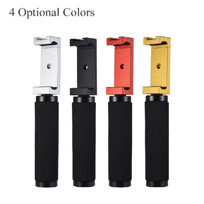 

Andoer Phone Tripod Mount Adapter&Handle Smartphone Bracket Holder Clip with Cold Shoe for iPhone X 8 7 6s 6 5 plus for Samsun