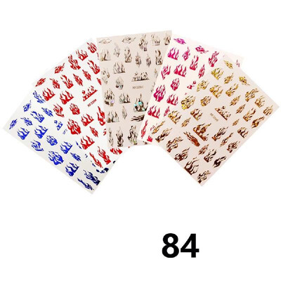 

5PcsSet Blaze Nail Sticker Fire Design Nail Foil DIY Sticker Nail Art Decal