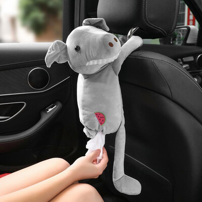 

Gobestart Creative Car Tissue Box Cartoon Multi-Function Home Car Tissue Organizer Tissue