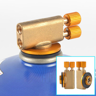 

Dual Outlets Stove Burner Oven Adapter Valve Gas Tank Converter Connector Valve