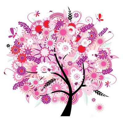 

DIY Round Diamond Paintings Colorful Tree Drill Rhinestone Hand Needle Work Pasted Home Decor Gife Mosaic Painting Rhinestone