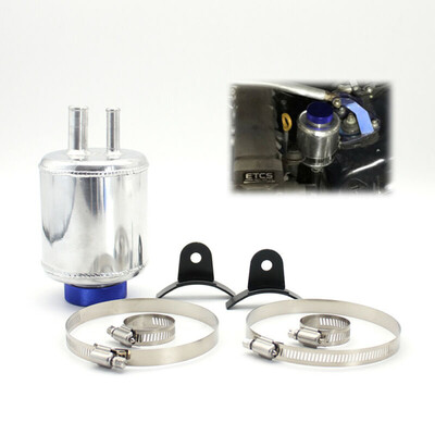 

1 Set Car Gas Fluid Reservoir Aluminum Alloy Power Steering Oil Can Tank XH-6121
