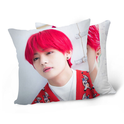 

Kpop BTS Bangtan Boys Throw Pillow Soft Velvet Core Included Double-Sided BTS Member Image Printed Pillow