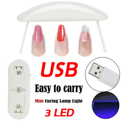 

Gobestart USB Mini UV Nail Gel Curing Lamp Light Nail Gel Polish Dryer Nail Art Machine