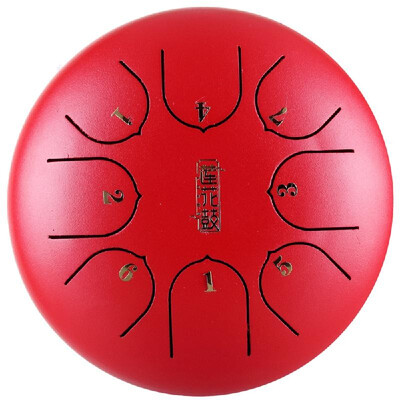 

6 inch Steel Tongue Drum Mini 8 Notes Hand Pan Drum with Drumsticks Percussion Musical Instruments