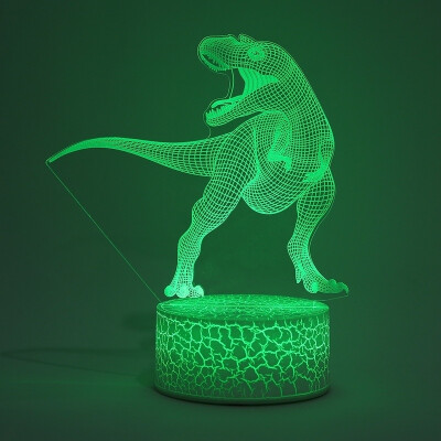 

Creative 3D LED Night Light T-Rex Jurassic Dinosaur Series Table Desk Lamp Remote Touch Control