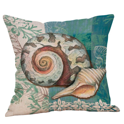 

〖Follure〗Ocean Beach Sea Cotton Linen Pillow Case Sofa Throw Cushion Cover Home Decor
