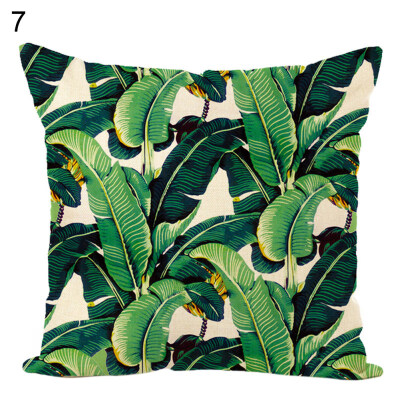 

Tropical PlantFlower Throw Pillow Case Cushion Cover Sofa Bed Car Home Decor