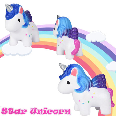 

YIWULASquishy Star Unicorn Scented Squishy Slow Rising Squeeze Toys Collection Charm