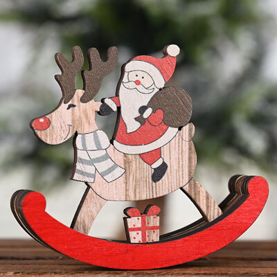 

Elk Santa Xmas Tree Wooden Ornaments Christmas Party Diy Crafts Home Decoration Xmas Decoration