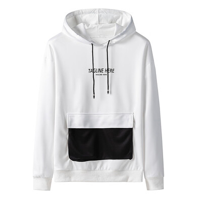

Gobestart Men Casual Autumn&Winter Spliced Hoodies Long Sleeve Sweatshirt Outwear Coat