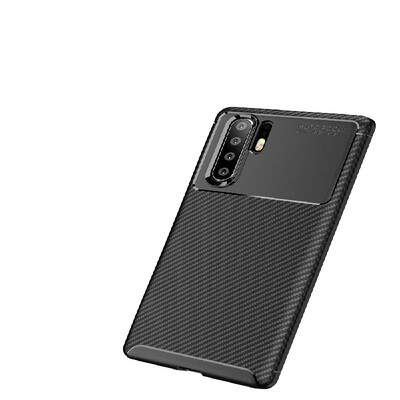 

Phone Case Carbon Fiber TPU Phone Protection Cover Simple Lightweight Mobile Phone Protector for HUAWEI P30 Pro