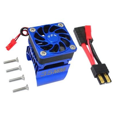 

Tailored Aluminum Motor Radiator With Cooling Fan For Traxxas TRX-4 RC Car 540 Motor