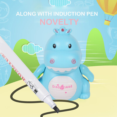 

〖Follure〗Follow Any Drawn Line Magic Pen Inductive Cute Dinosaur Model Children Toy Gift
