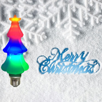 

Led Christmas Decorative Lights Tree Plastic Color Bulb Flashing Lighting Night Light For Home Party Decorative