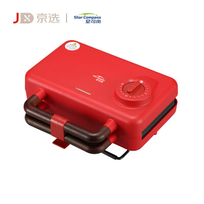 

Beijing election Star Secretary South multi-function sandwich machine double baking tray breakfast machine comes with detachable double baking tray ceramic body temperature control electric baking pan exquisite life high value high quality red