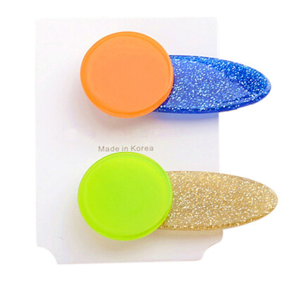 

Children Concise Casual All-match Sparkle Hair Clip Baby Girls Hair Clip Girl Hair Decoration