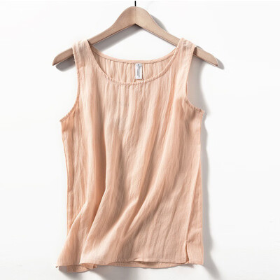 

Fashion Solid Color Women Tank Tops Sleeveless Sexy Casual Tops Korean Female Ladies Cotton Linen Vest -XL regata feminina