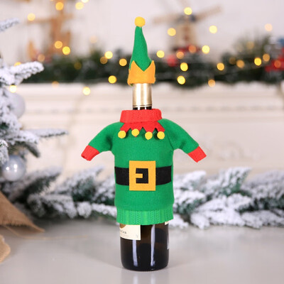 

Christmas Wine Bottle Cover Kit Wine Decorative Cover Set Xmas Party Holiday Dinner Table Decorations