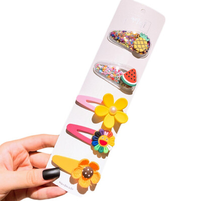 

Hair Pin Childrens Hairpin Set BB Clips Kids Girls Bangs Head Wear Small Fresh Toddler Baby Girls Casual Cute Hairpin
