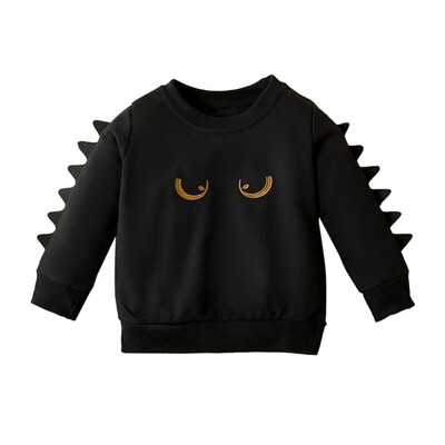 

Cartoon Boy Sweatshirt Boys Clothes Cotton Cute Cartoon Little Monsters Funny Expression Sweatshirt