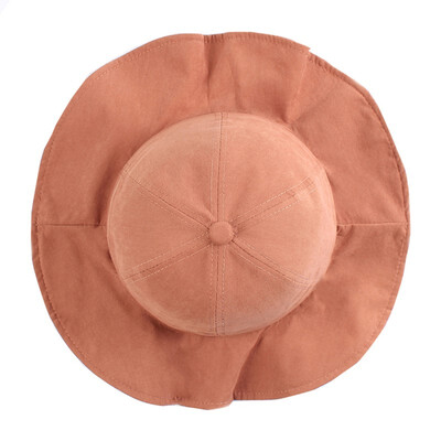 

Spring Baby Boys Girls Toddler Solid Print Bucket Hats Caps Reversible Sun Headwear New