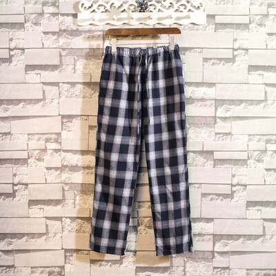 

Gobestart Summer New Fashion Casual Loose Plaid Harem Pants Couple Models