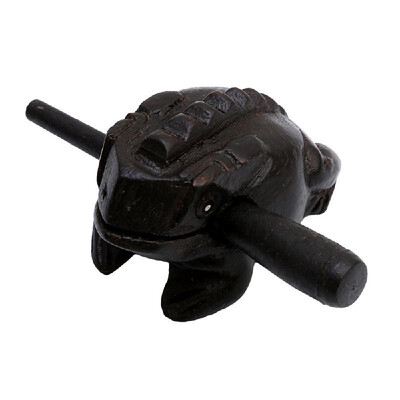

Wood Fortune Frog Carving Handicraft Musical Instrument Tone Block Tourist Souvenir Sound Wooden Frog