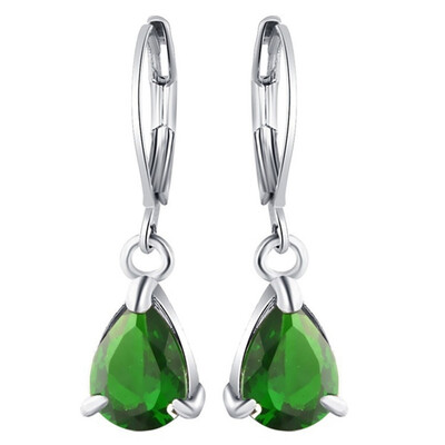 

Jewelry Earring Inlaid Pink Zircon Dangle Earrings Female Anniversary Party Jewelry