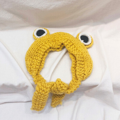 

Baby Boy Girl Cartoon Hats Winter Warm Lined Earmuffs Knitted Big Warm Earmuffs Hat Thickened Cap