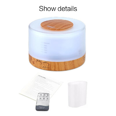 

500ML Humidifier Essential Oil Diffuser Household Air Humidifier Aroma Diffuser Aromatherapy LED 7 Colors-changing Light Remote Co