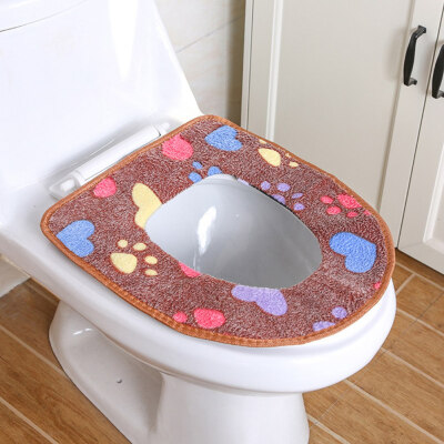 

Washable Universal Soft Toilet Seat Covers Toilet Warm Cushion Pads Bathroom Accessories