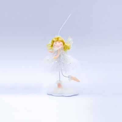 

Gobestart Christmas Decorations Fabric Blonde Angel Girl Decorations