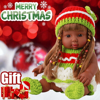 

YIWULALifelike 12 inch Christmas Dolls Washable Soft Body Bbay Play Dolls Toy Gift